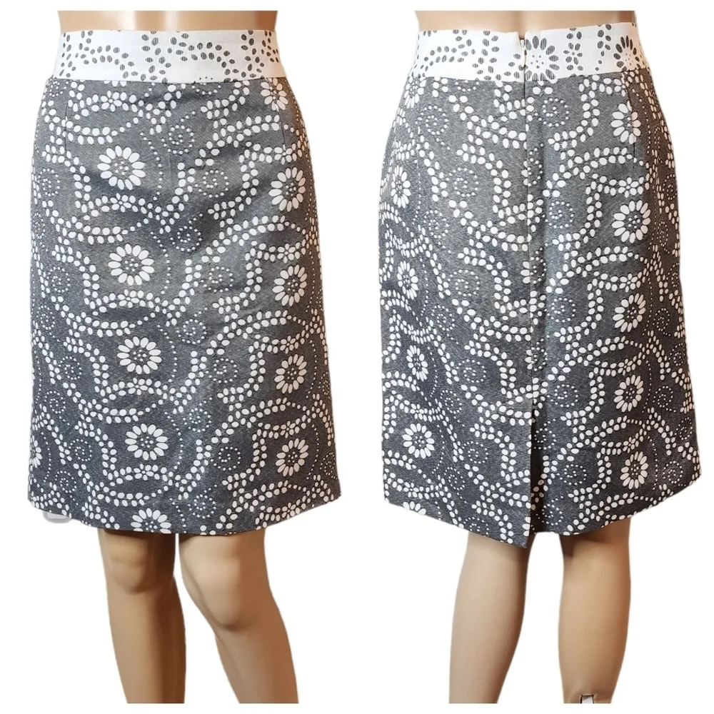 Banana Republic grey floral pencil skirt. Women's‎ size 6